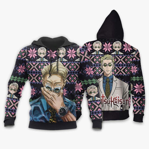 Divesart - Kento Nanami Ugly Christmas pusero ja huppari Custom Anime Jujutsu Kaisen joululahjat